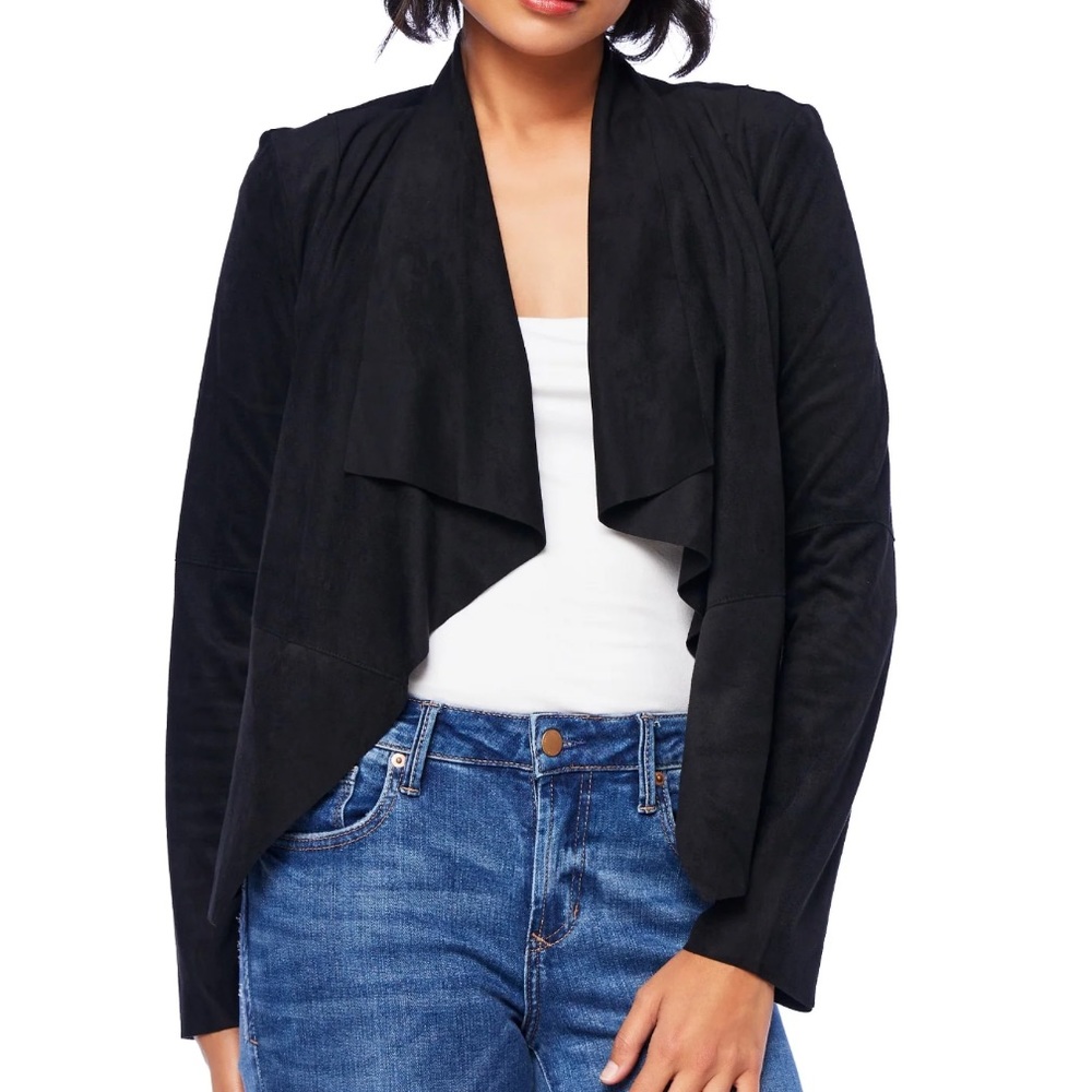 BB Dakota Faux Suede Drape Jacket